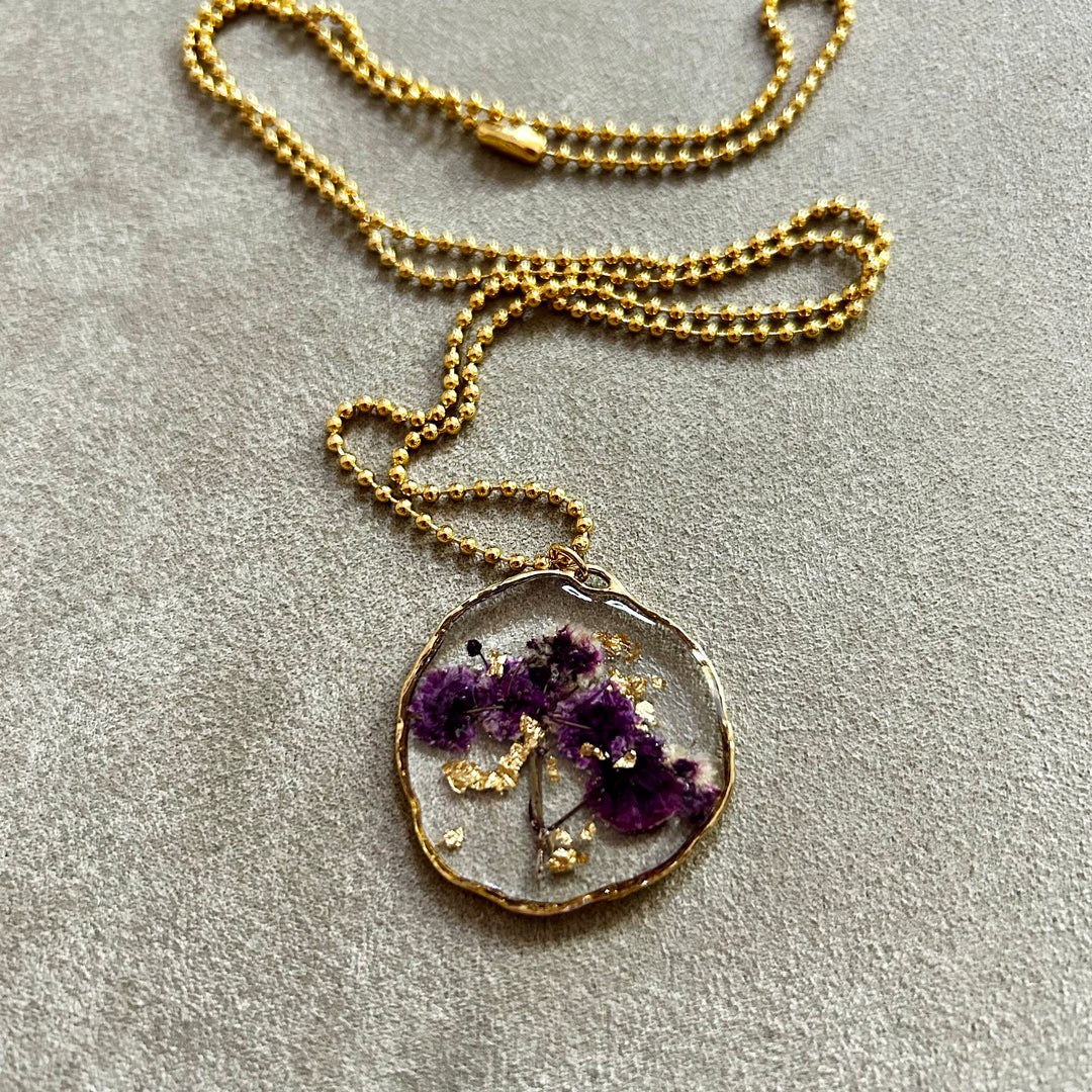 Nature flowers necklace