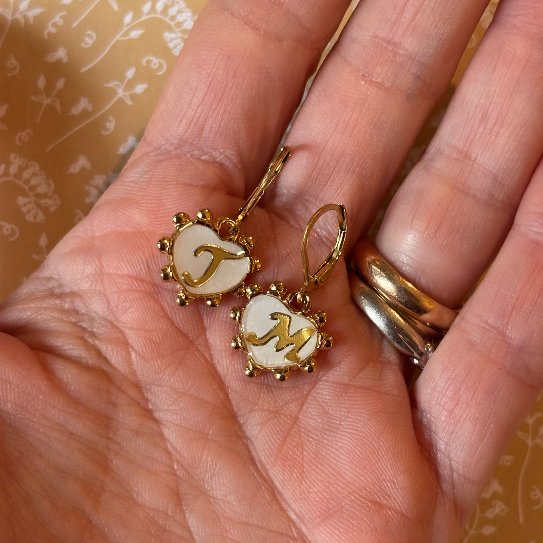 Orecchino Iniziale Cuori