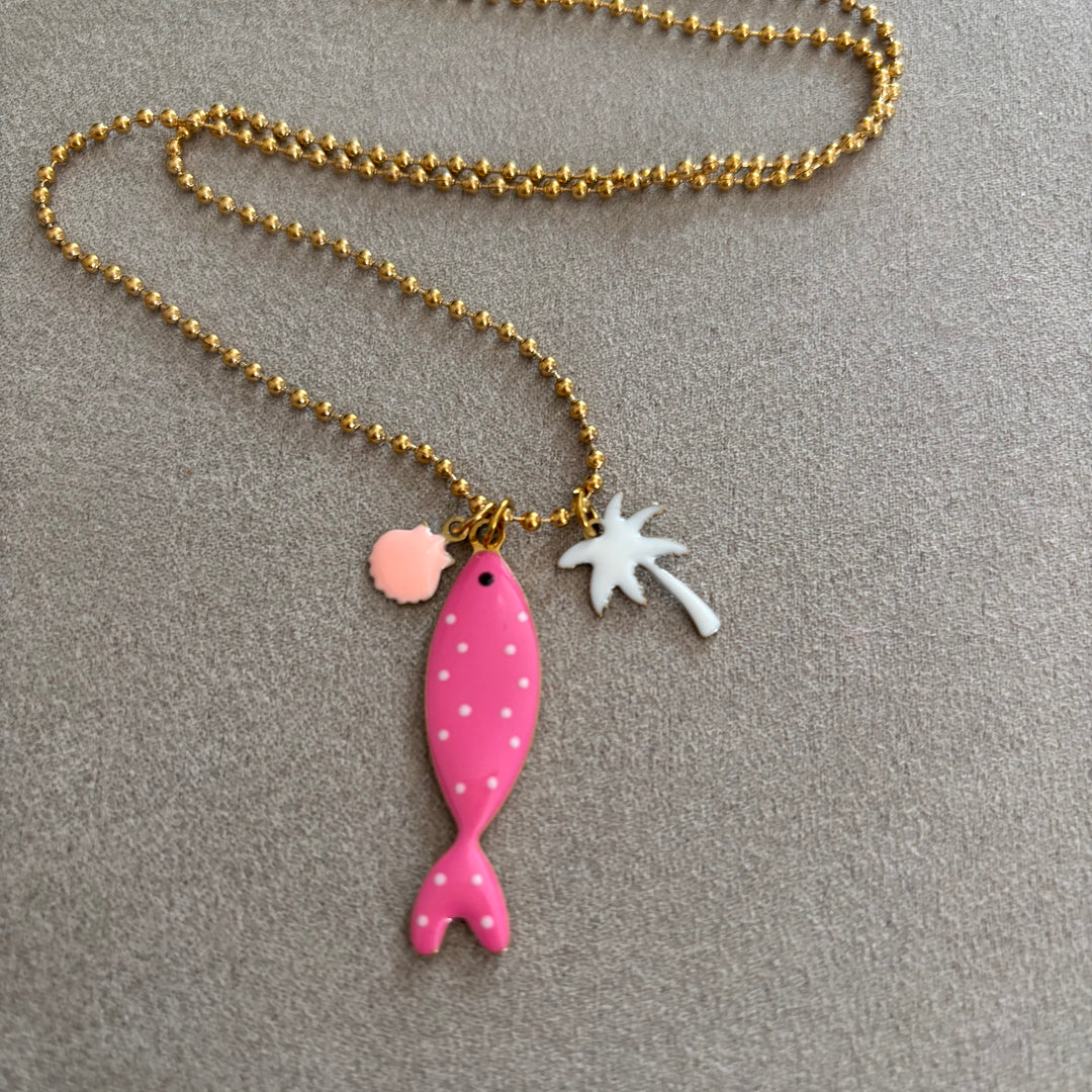 Collana Pesce Pois e Palma
