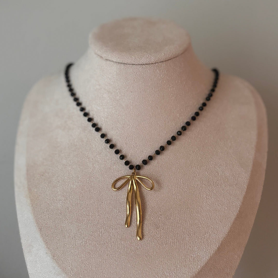 Collana Fiocco e Cristalli