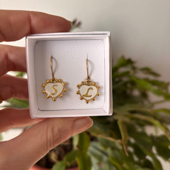 Orecchino Iniziale Cuori