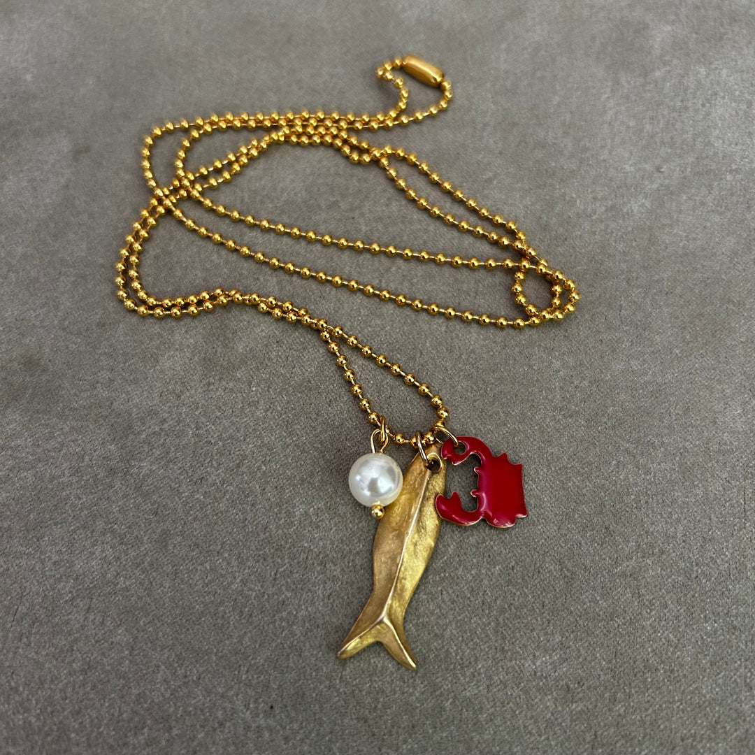 Collana Mare Oro Mat