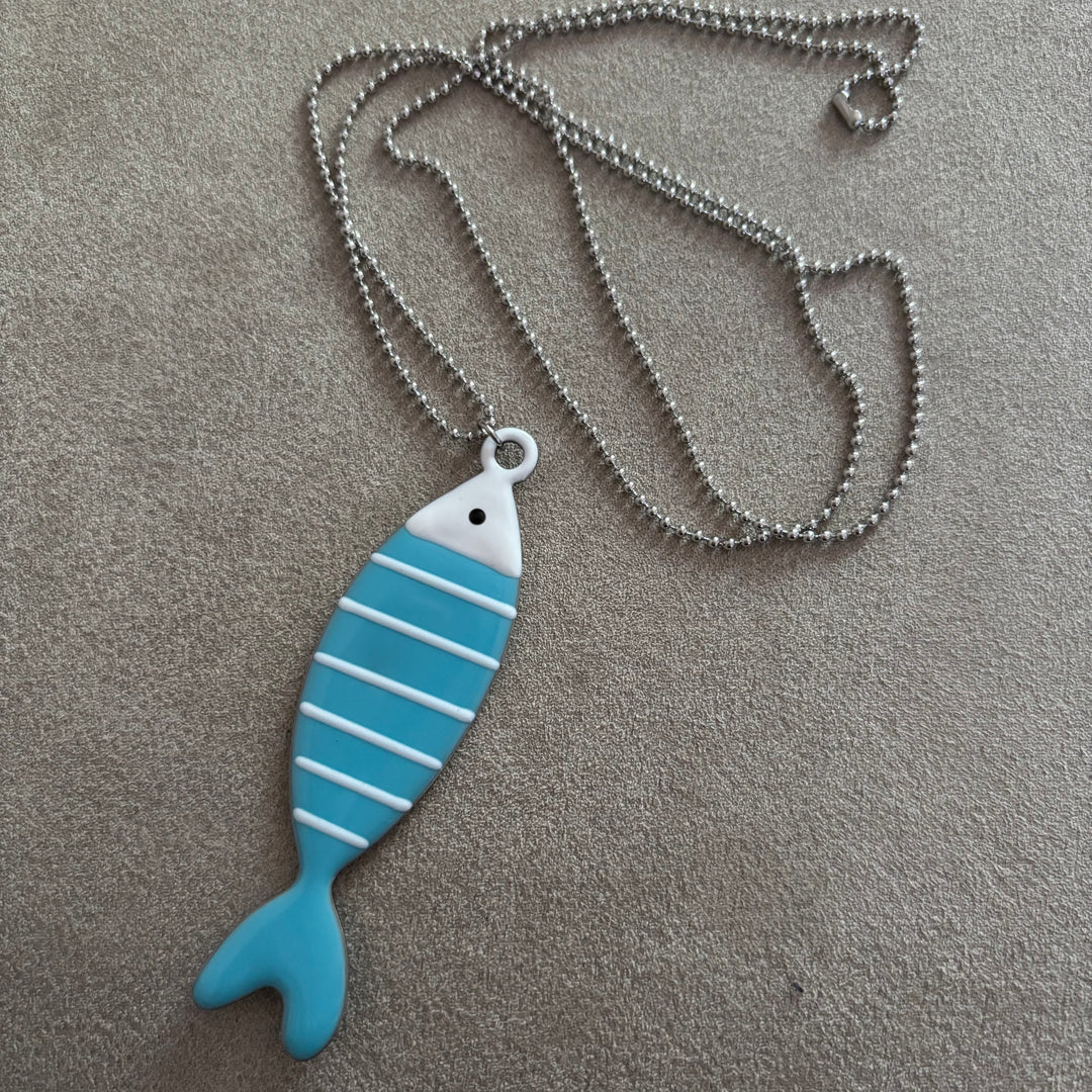 Collana Sardina Mare acciaio Grande