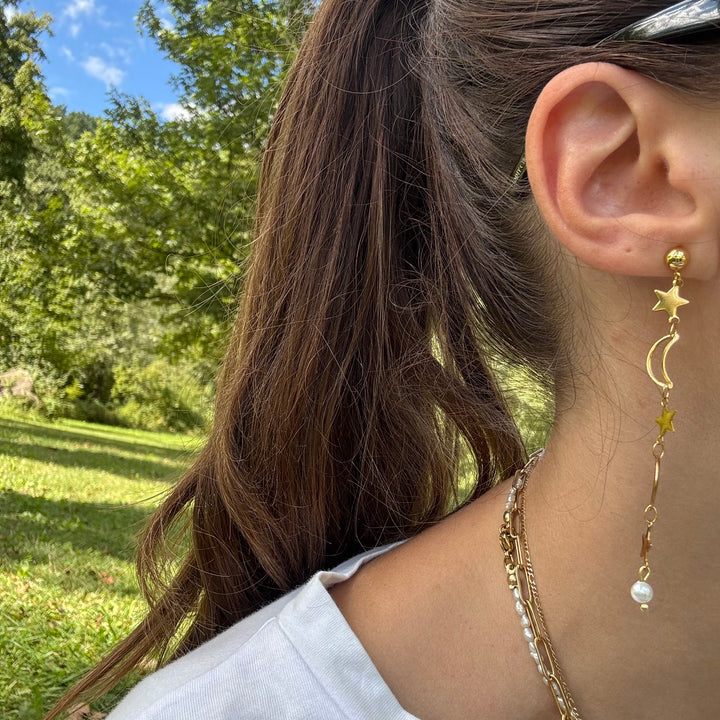 Orecchini e Bracciale Luna e stelle