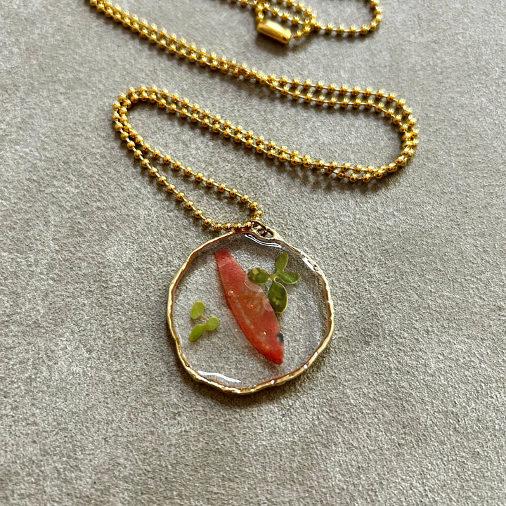 Nature flowers necklace