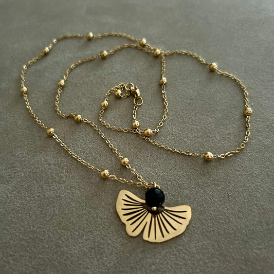 Collana Foglia Ginkgo