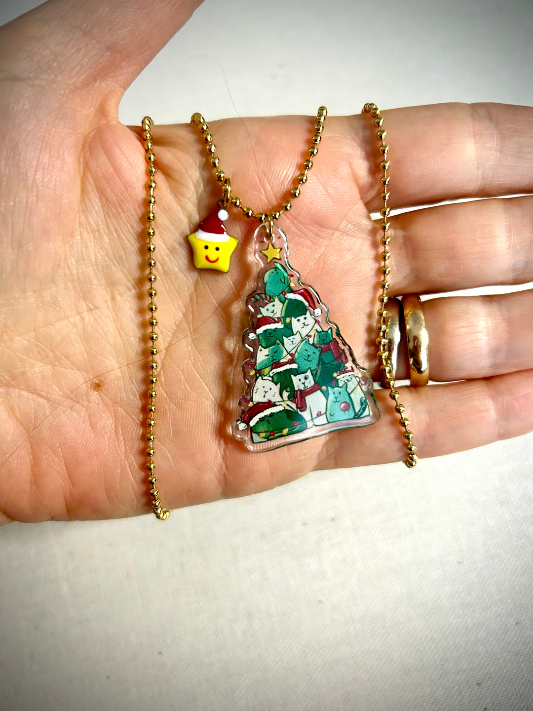 Collana Albero di Natale Cat