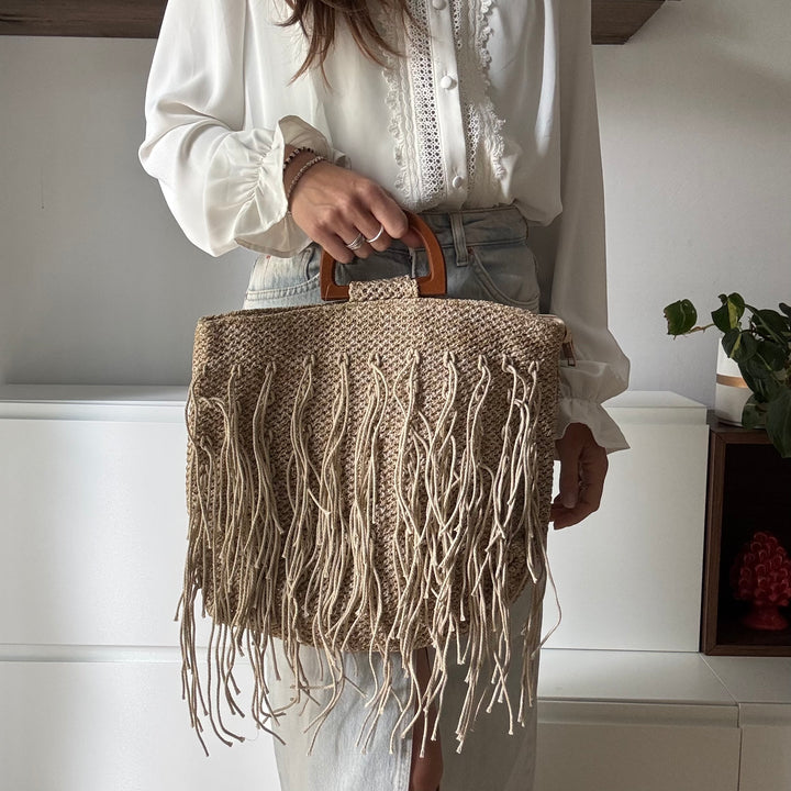 Borsa Paglia e Frange