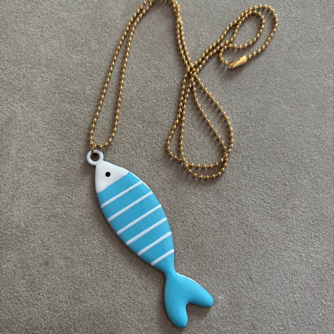 Collana Sardina Mare acciaio Grande