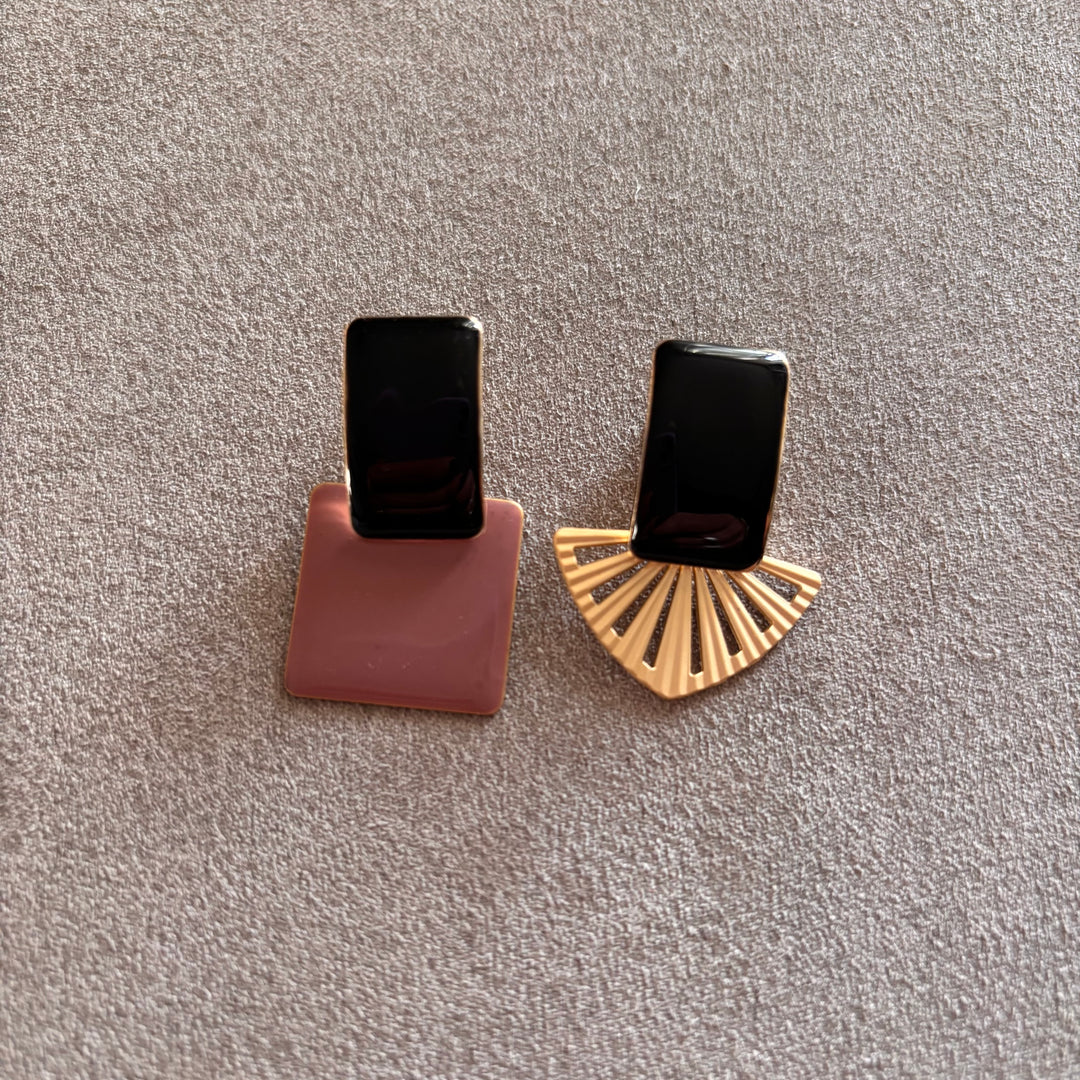 Antique Pink and White Rosemary Earrings