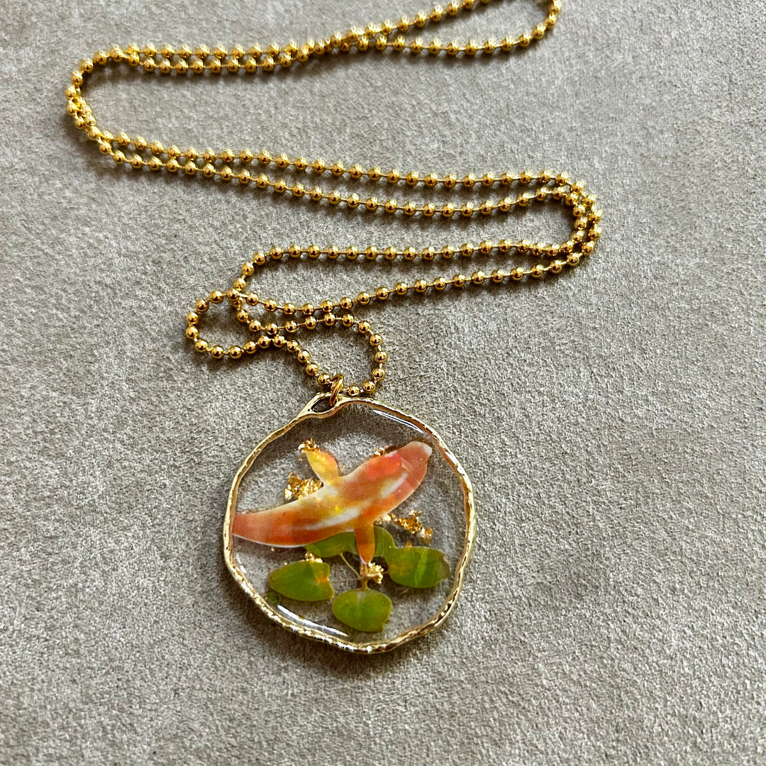 Nature flowers necklace