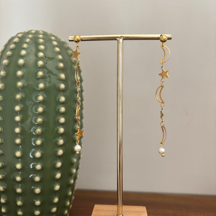 Orecchini e Bracciale Luna e stelle