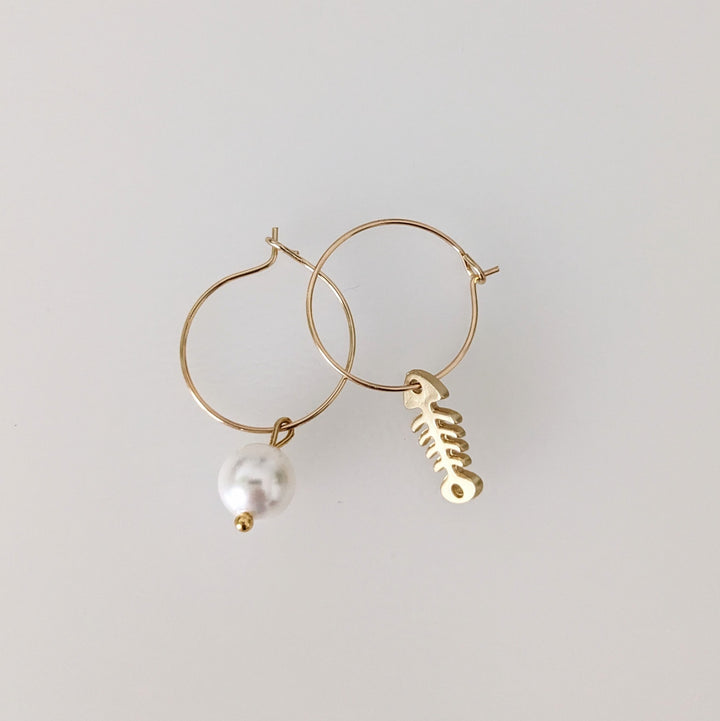 Sea hoop earrings